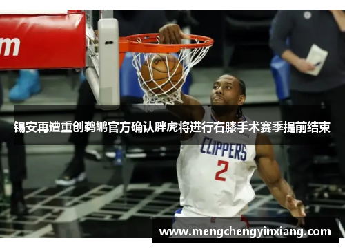 锡安再遭重创鹈鹕官方确认胖虎将进行右膝手术赛季提前结束